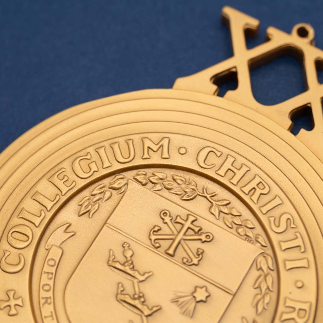 Kings College Collegium Christi Regis Medal Detail